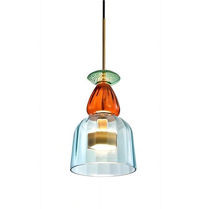 Scandinavische Macaron glas-in-lood design hanglamp HL213