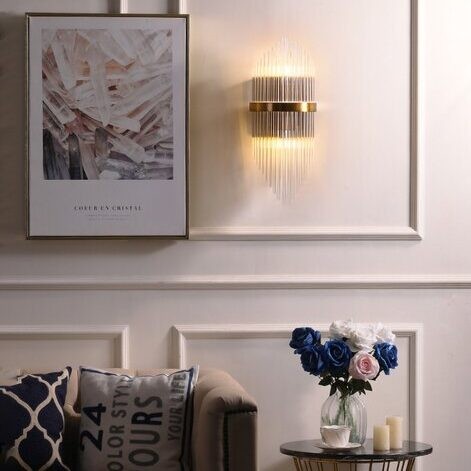 Crystal Ribbed Wandlamp
