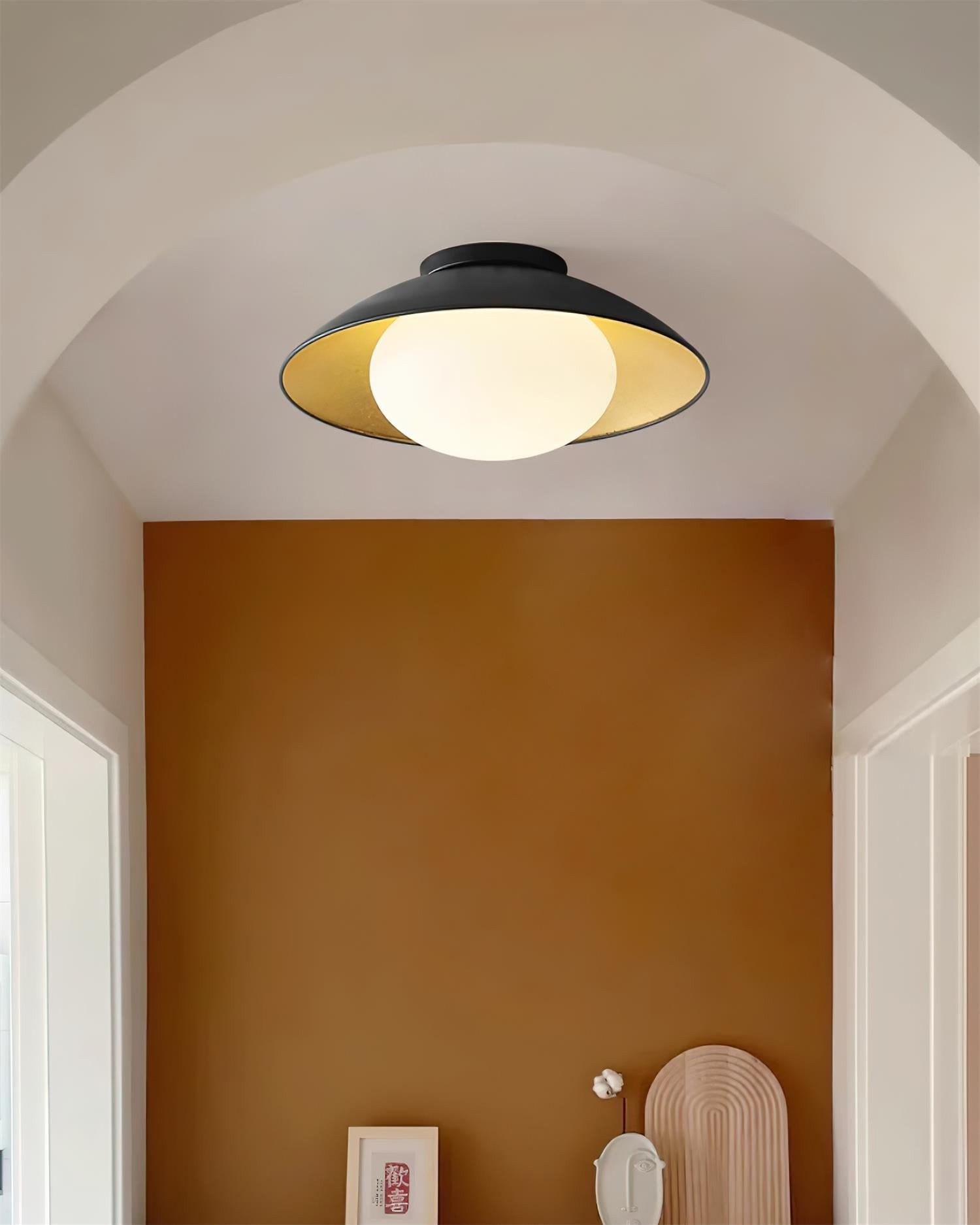 Franse Retro Vliegende Schotel Kom Plafondlamp HL713
