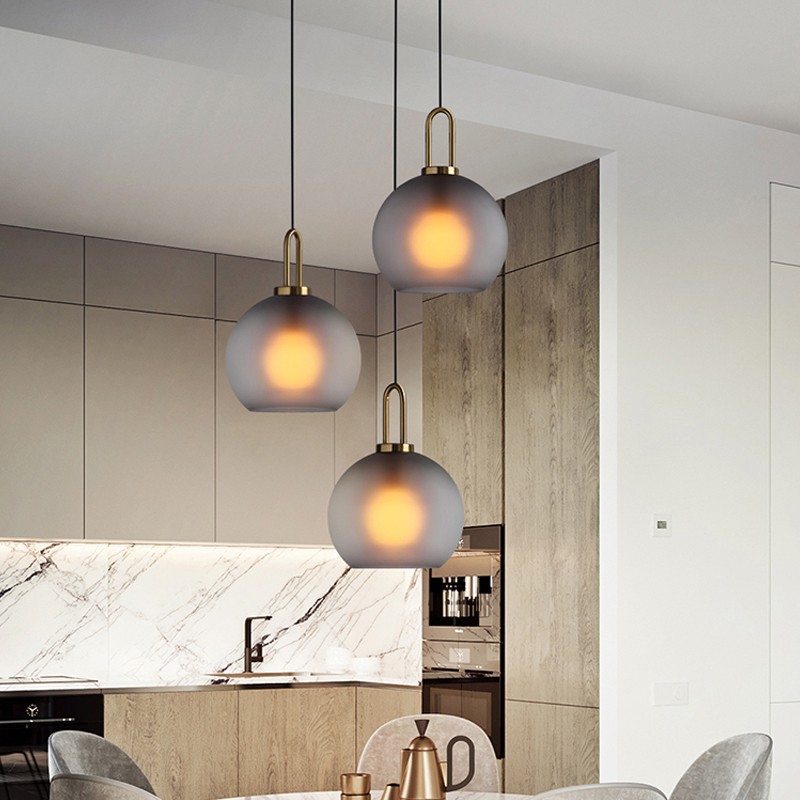 Moderne helder glas bollen fles Shade keuken hanger licht HL40