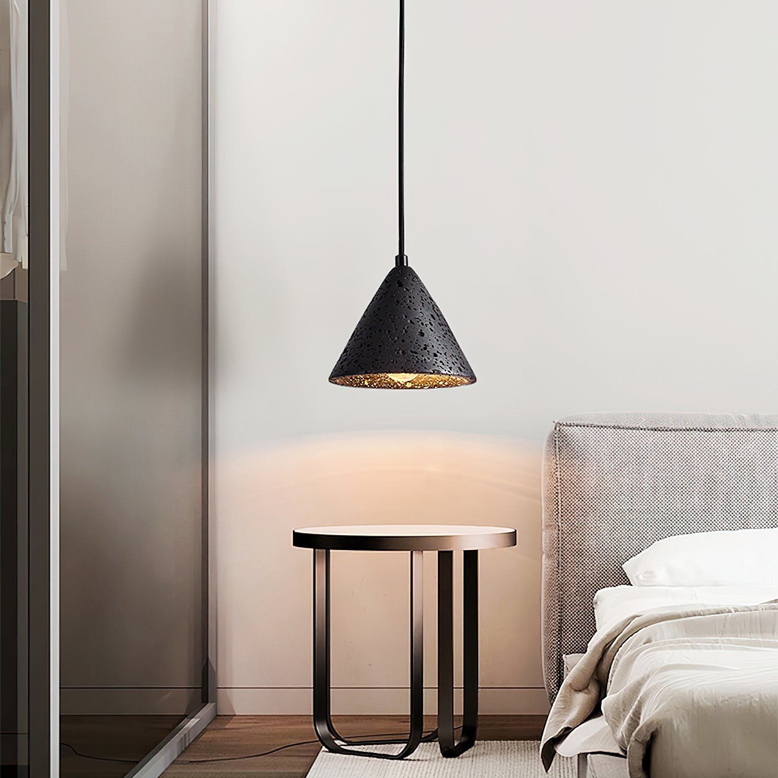 Wabi-Sabi Stijl Creatieve Travertijn Hanglamp HL899