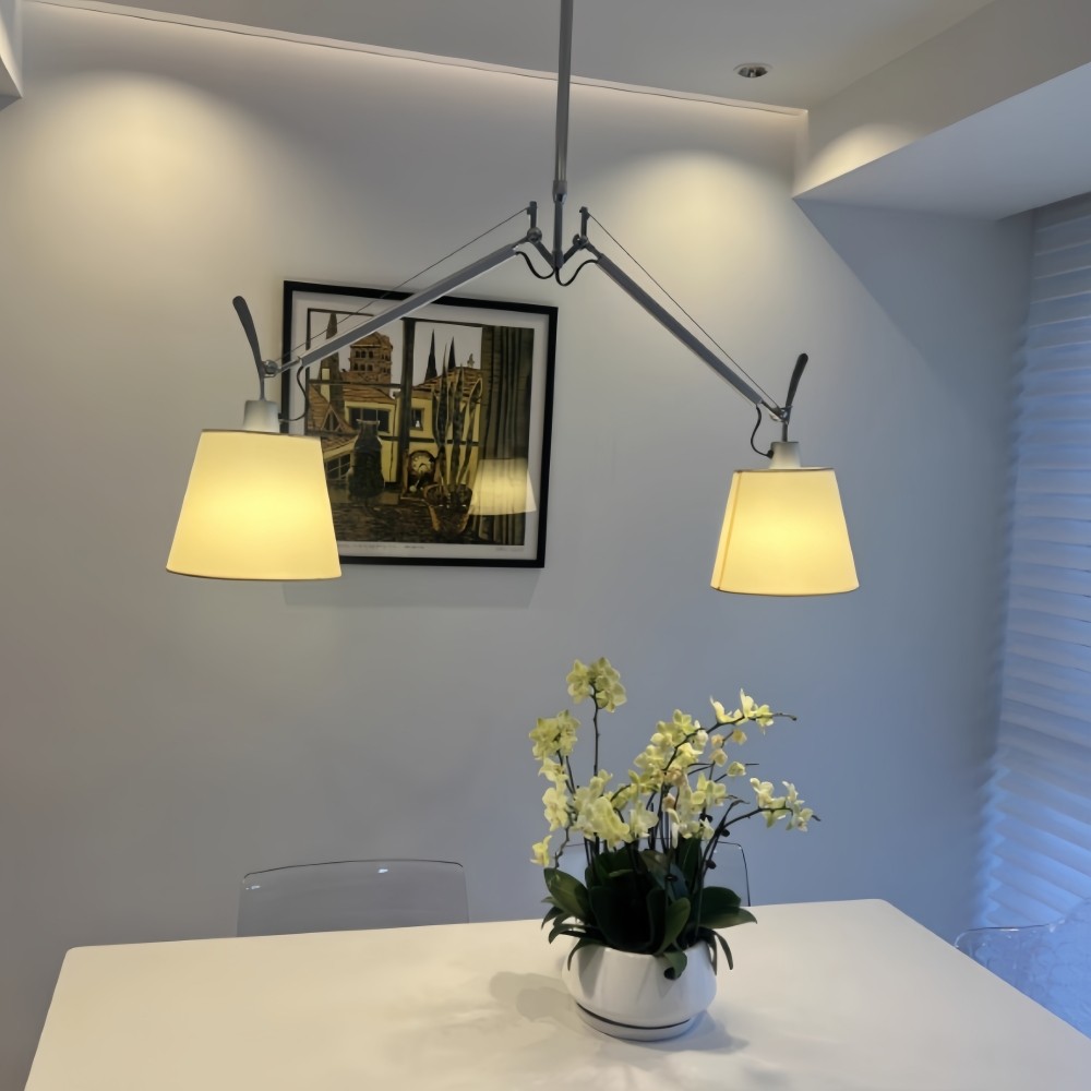 Plafondlamp Met Aluminium Zwenkarm - Moderne Industriële Lamp HL1061
