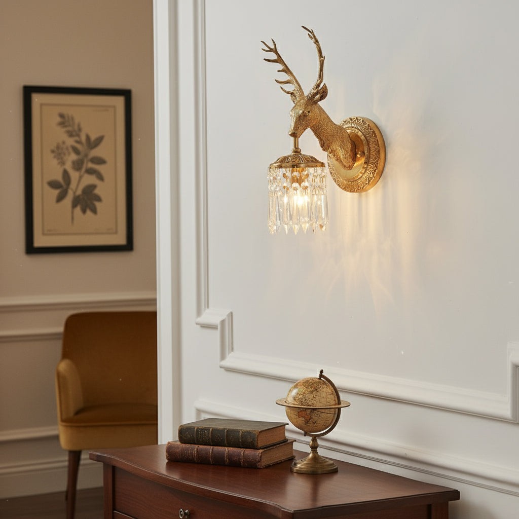Wandlamp met geweikristal HL3293