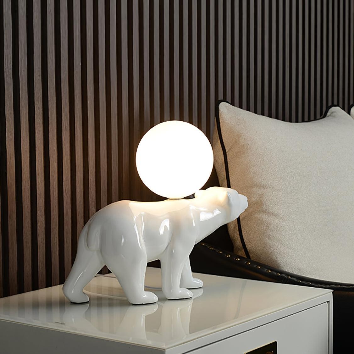 Creatieve witte tafellamp met dierenbeervorm HL124