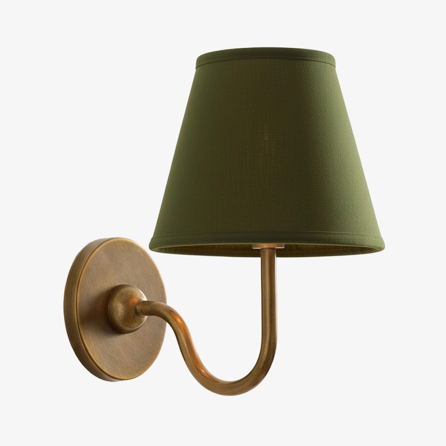 Luvora Vintage Wandlamp met Linnen Kap - Moderne Metalen Wandverlichting HL1594