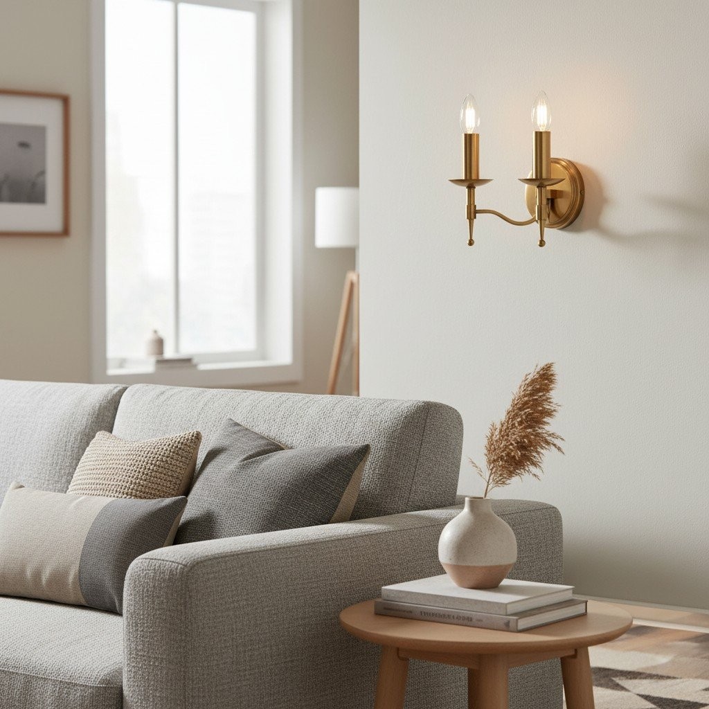 Tela Classic Wandlamp van Metaal - Elegante wandlamp, ideaal voor hal of woonkamer HL2022