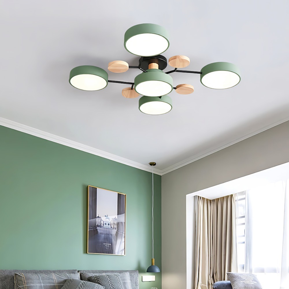 Nordic vertakte schijf LED plafondlamp HL215