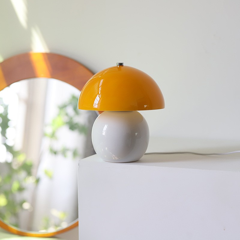 Retro Paddenstoel Keramische Tafellamp HL287