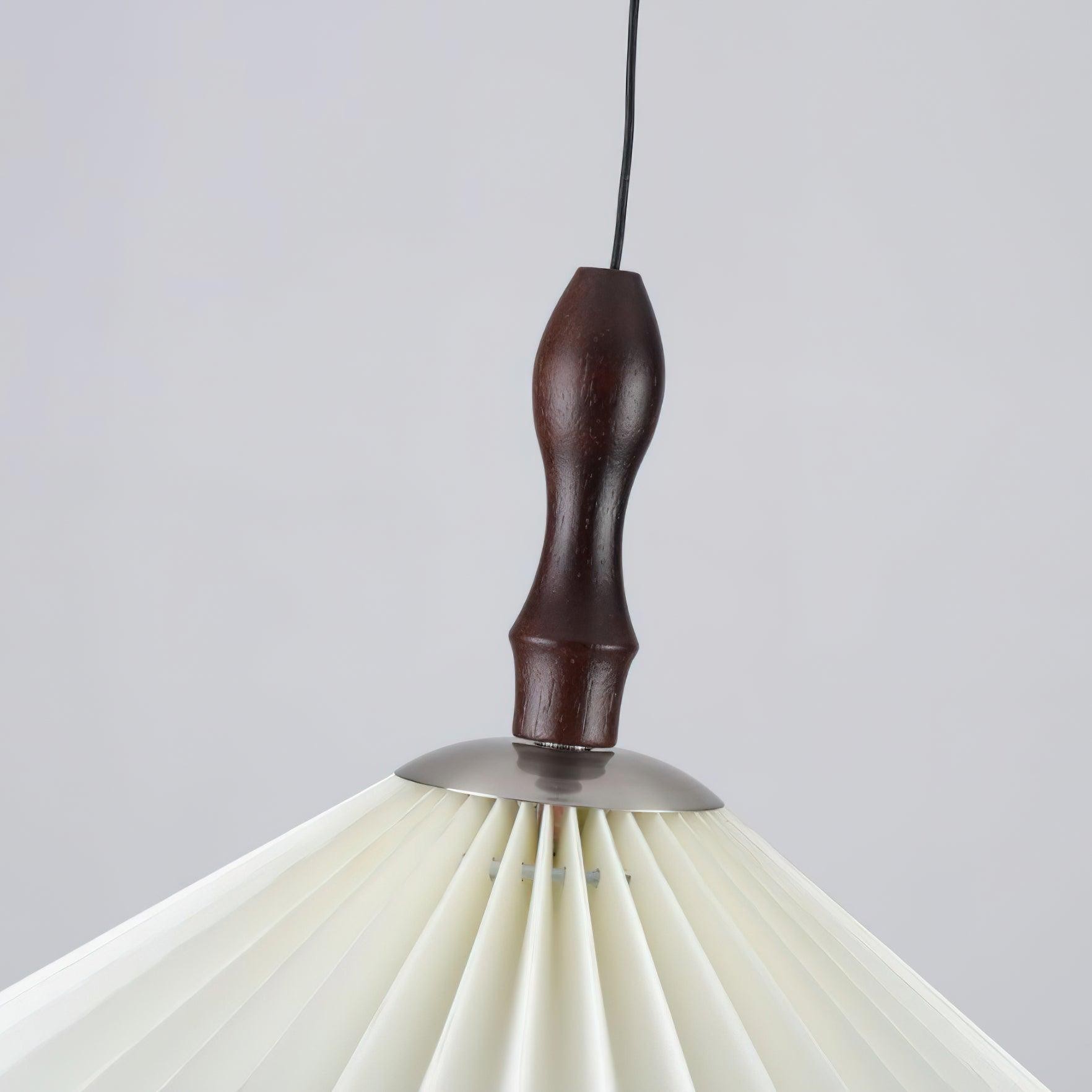 Eenvoudige witte papieren bloemenhanglamp HL431