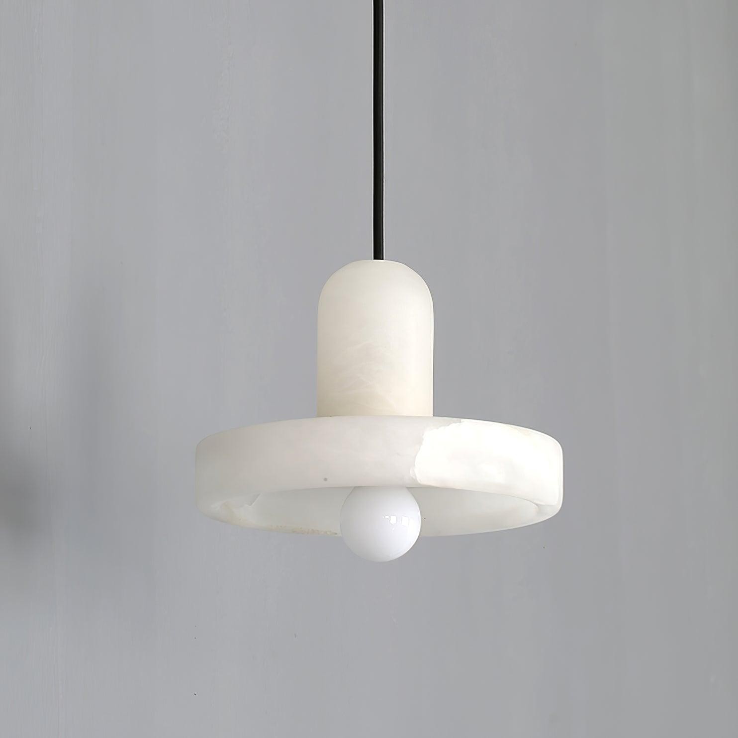 Elegante creatieve witte albasten hanglamp HL993