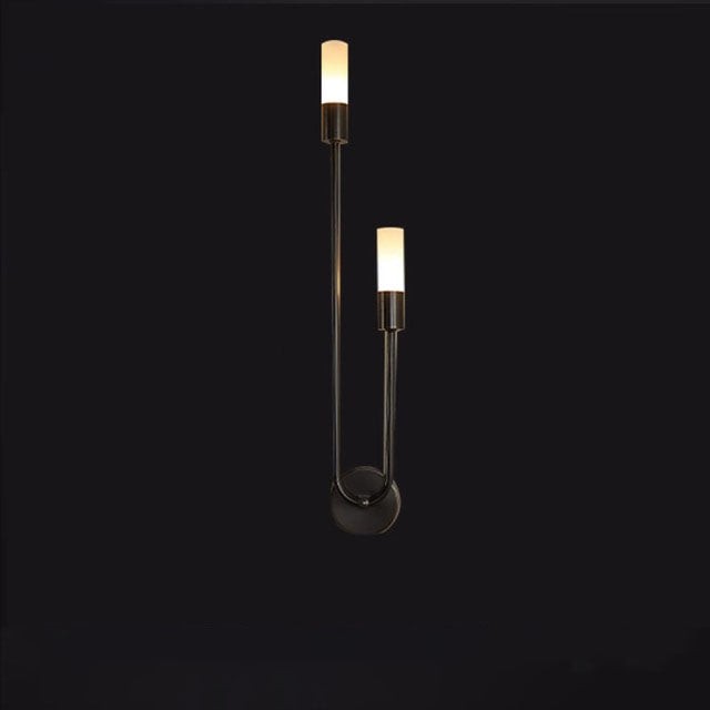 Moderne U-vormige LED-wandlamp met luster HL699