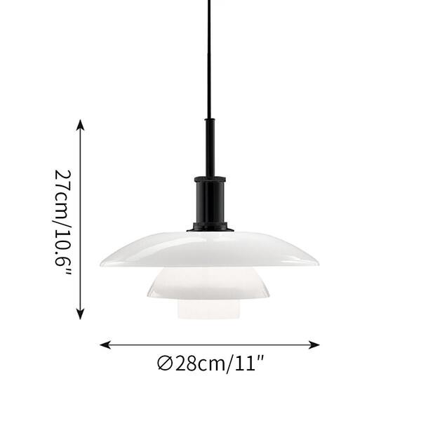 Klassieke Opaalglas Eettafel Hanglamp