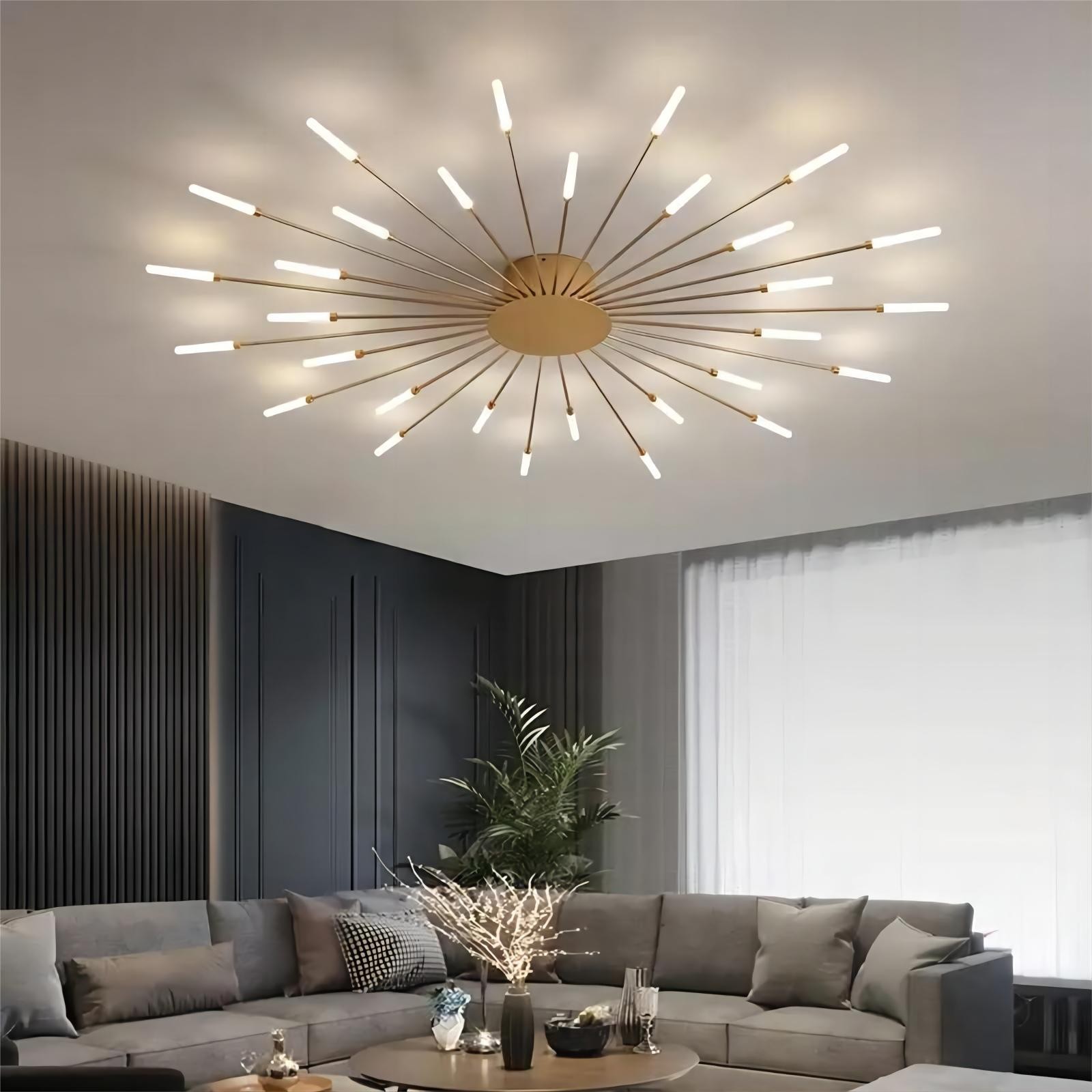 Moderne Spoetnik vuurwerk LED vertakkingsplafondlamp HL108