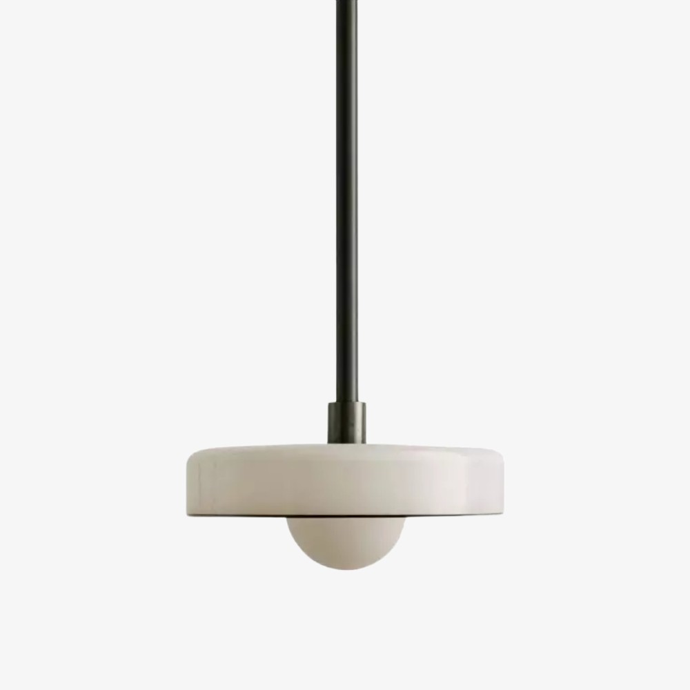Kalo moderne hanglamp - Slanke metalen staaf en bolvormig glazen ontwerp HL2260