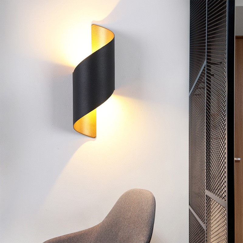 Moderne Curl Twisted LED Wandlamp HL698