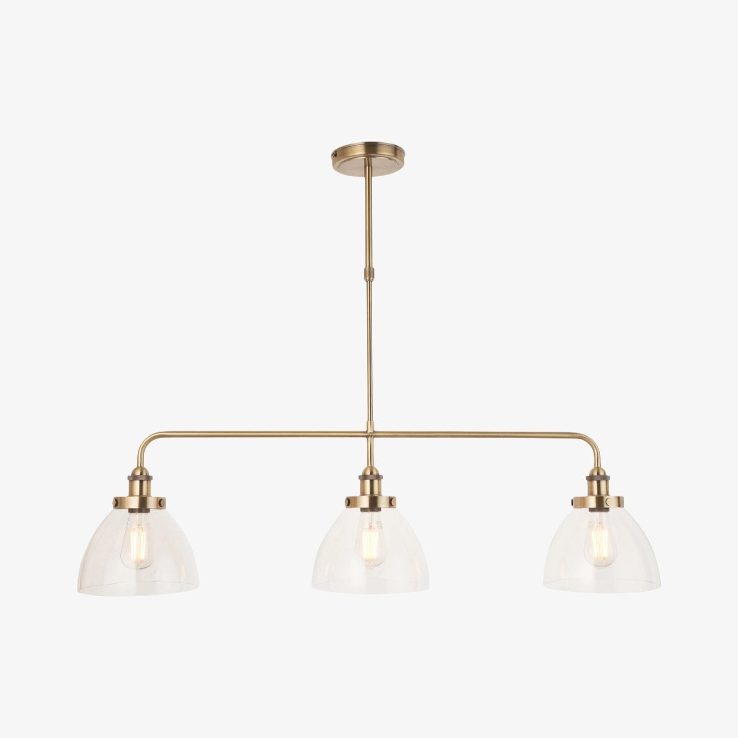 Novera Industriële 3-lichts lineaire hanglamp - Moderne metalen stijl voor keuken en eetkamer HL2208