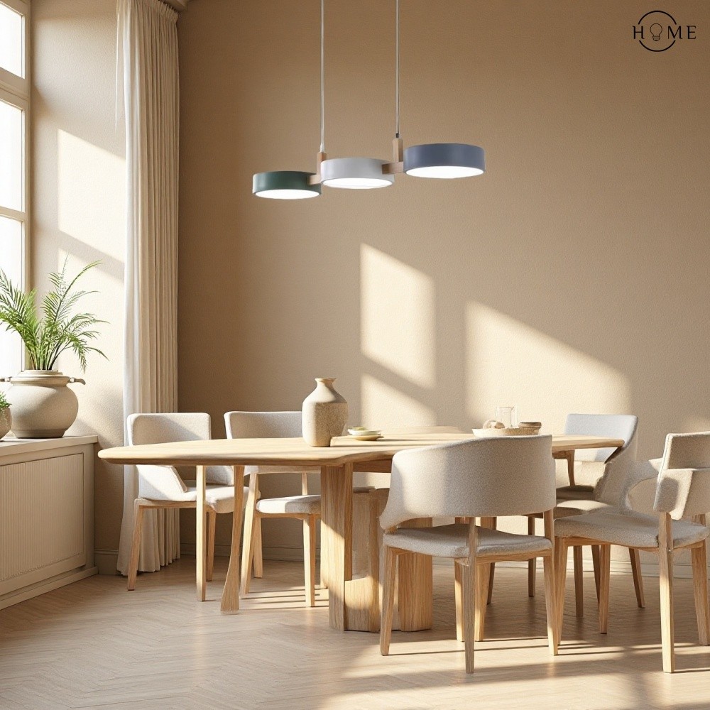 Nordic Modern Eenvoudige Macaron 3 Kops Hanglamp HL683