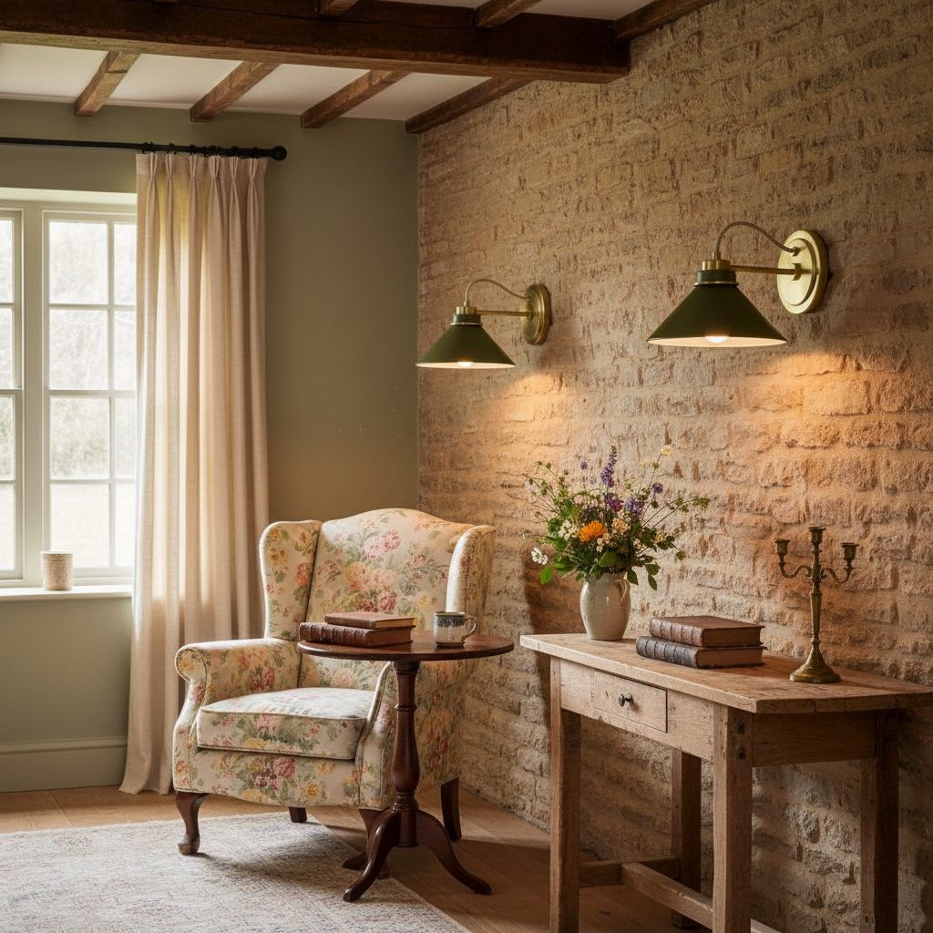 Aurenza Sconce – Landelijke wandlamp met metalen accenten voor gezellige ruimtes HL1648