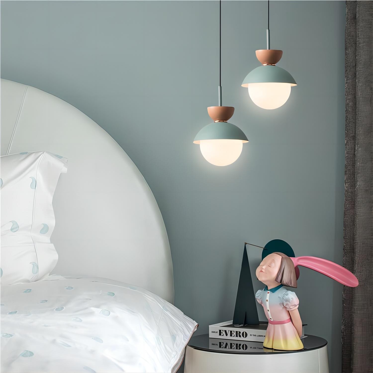 Noordse Aluminium Macaroon Bal Vorm Slaapkamer Hanglamp HL87
