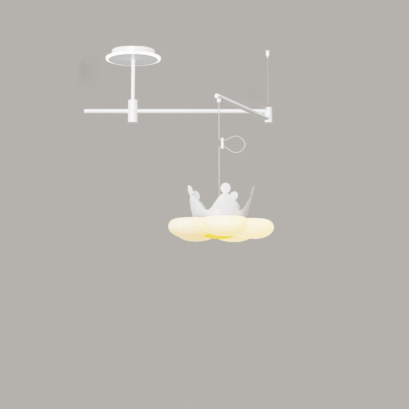Nordic Iron Flying Saucer LED verplaatsbare rocker arm hanglamp HL1107