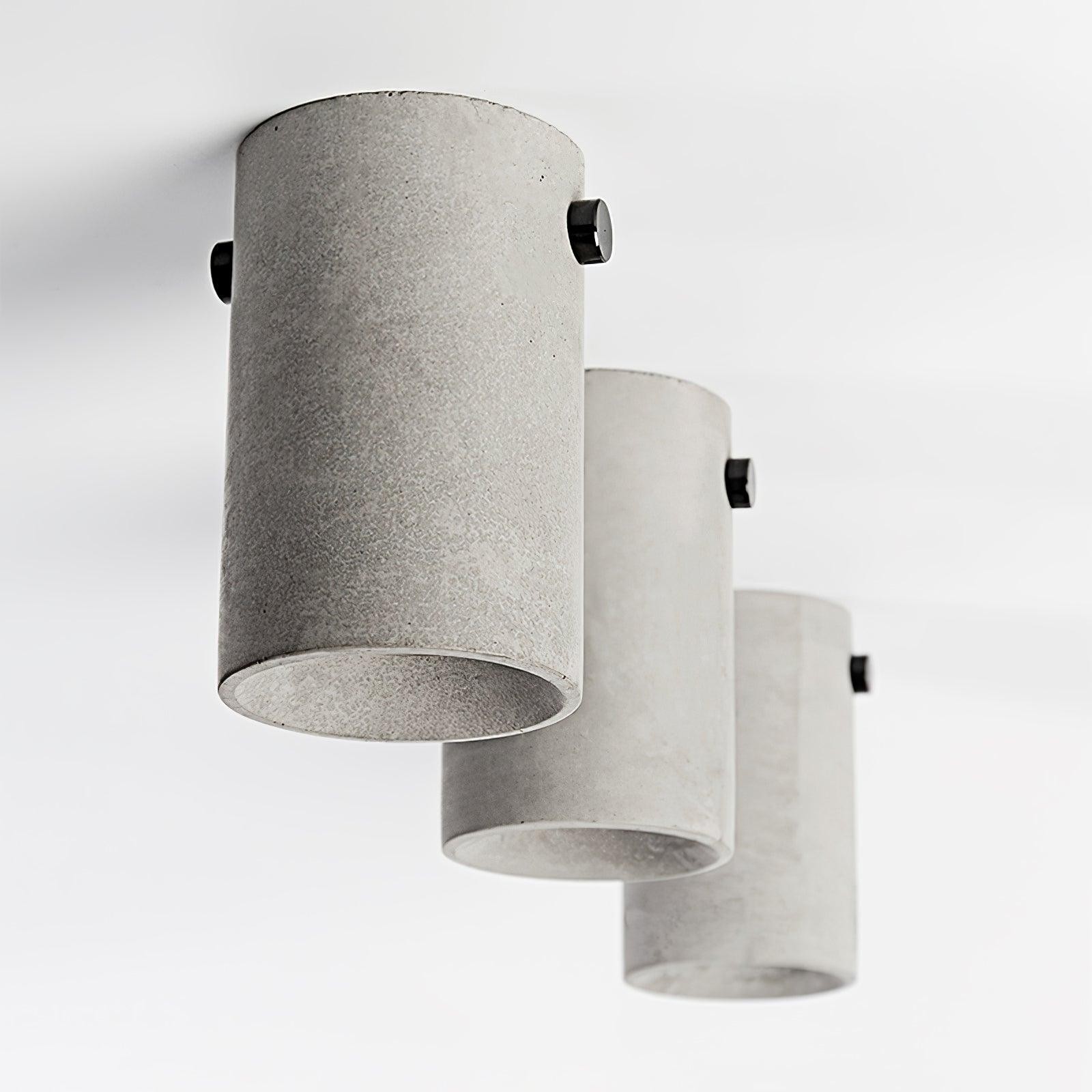 Minimalistische betonnen plafondlamp HL483