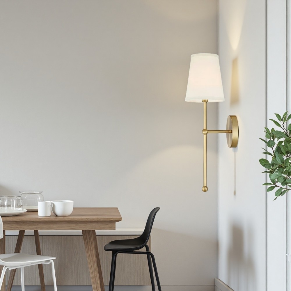 Moderne minimalistische elegantie gouden wandlamp HL982