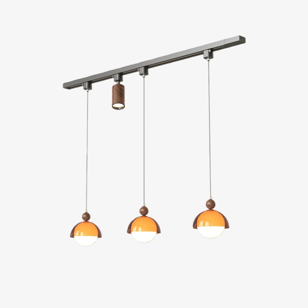 Afterglow Vintage Hanglamp - Retro hanglamp met handgeblazen glazen kap en verstelbaar snoer voor de eetkamer HL2342