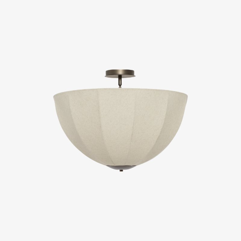 Lumarys hanglamp / plafondlamp - Botanisch geïnspireerde linnen kap voor eetkamer of woonkamer HL1879