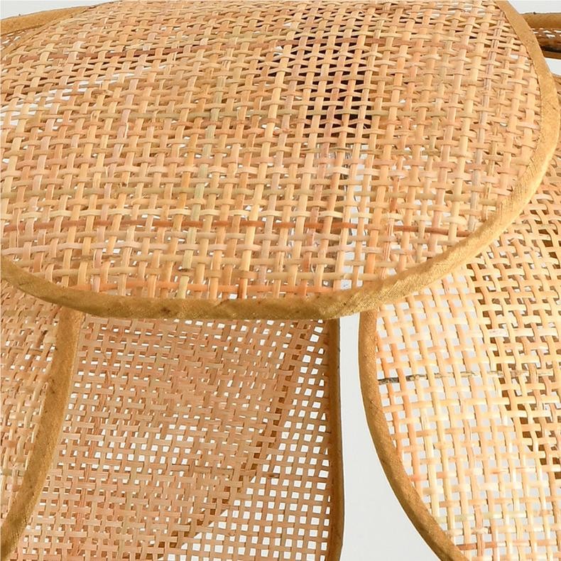 Rustieke rotan bloemblaadje design kroonluchter HL126