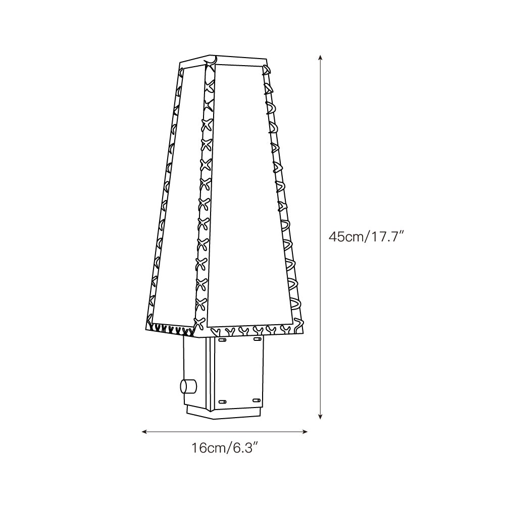 Tafellamp van perkament HL3230