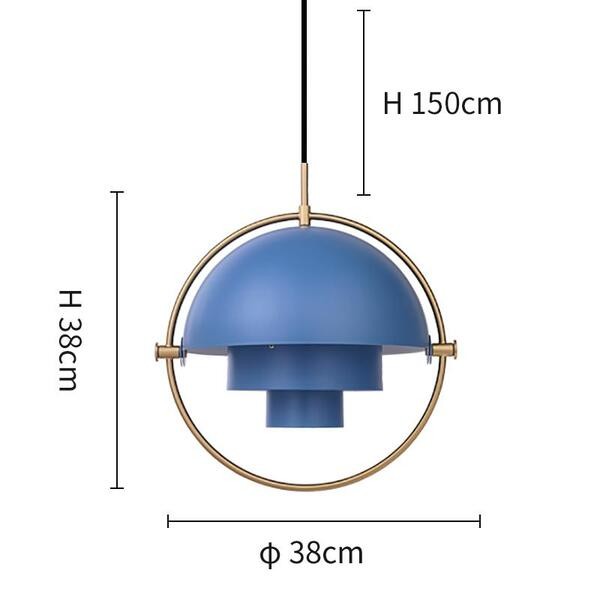 Multilayer Draaibare Metalen Hanglamp HL36