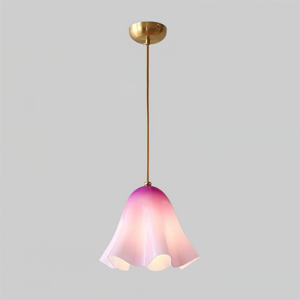 Bellina Artistieke Glazen Hanglamp - Moderne Bloei Geïnspireerde Hangende Plafondlamp HL1641