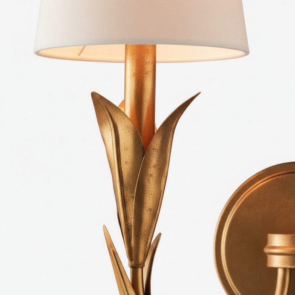 Duova wandlamp - ontwerp met gebogen, rietachtige metalen armen voor slaapkamer, woonkamer of badkamer HL1895