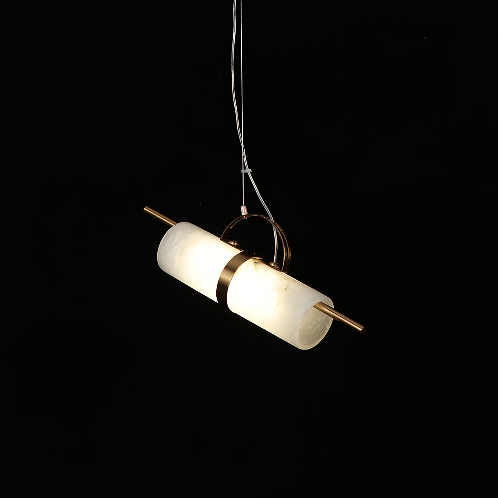 Mini cilindrische albasten hanglamp HL2974