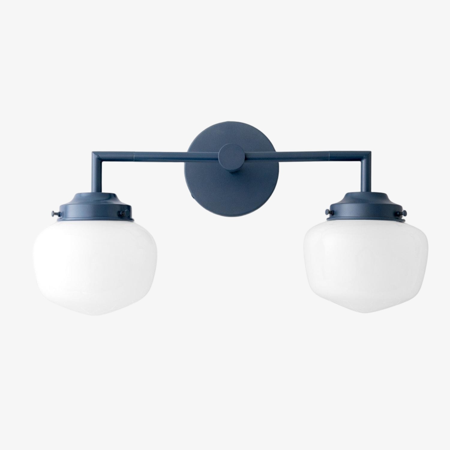 Opaalglazen wastafellamp - Vintage geïnspireerde badkamerwandverlichting HL1666