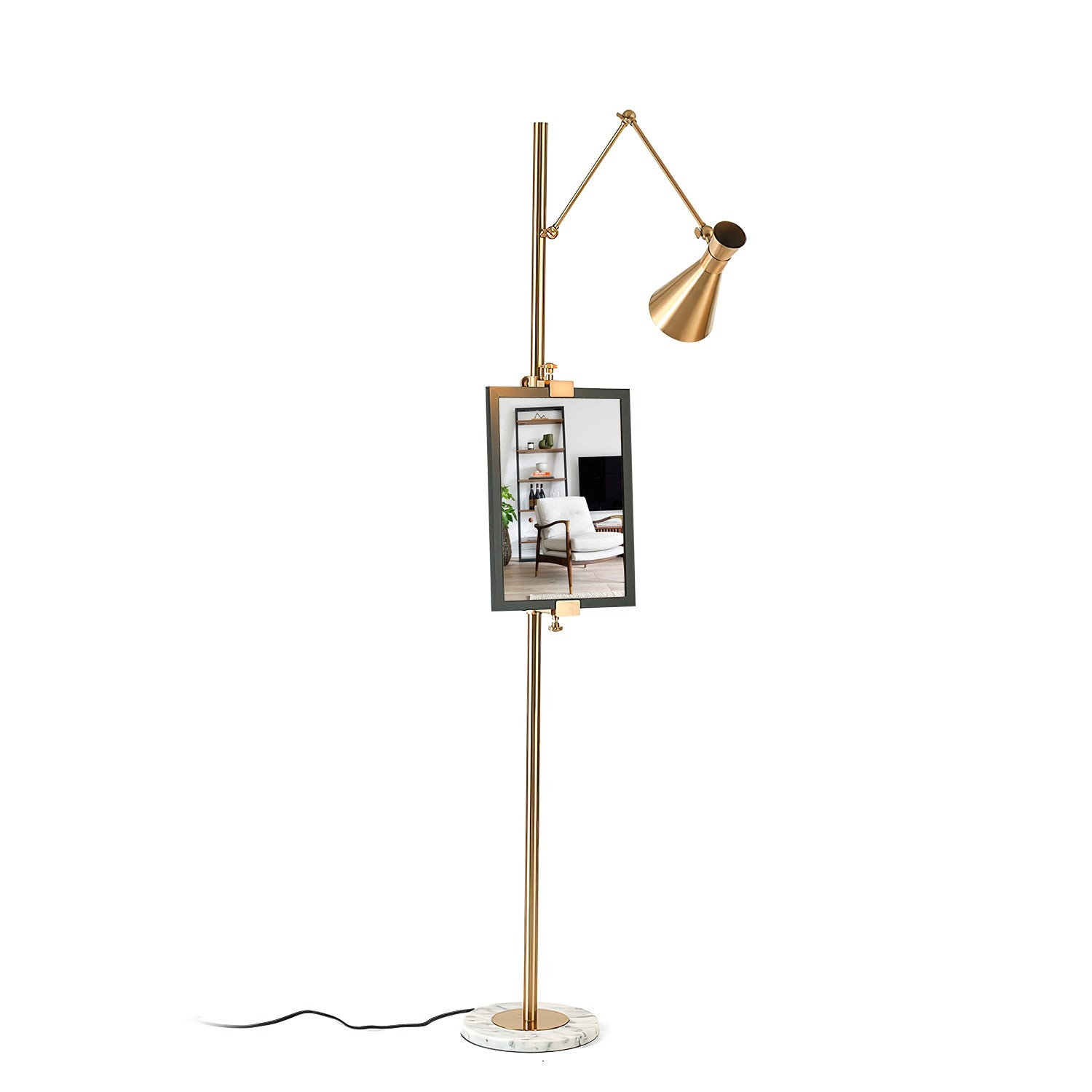 Met frameondersteuning staande lamp HL1201