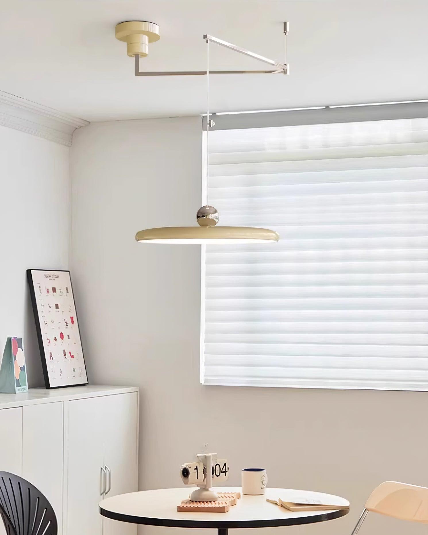 Eenvoudige moderne verstelbare hanglamp met zwenkarm HL885