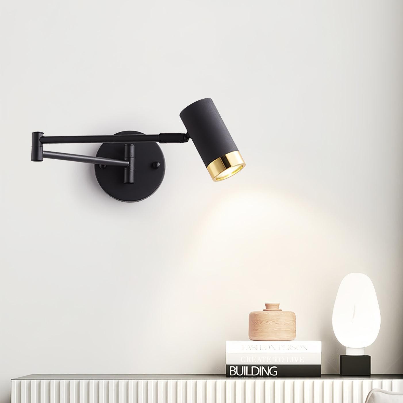 Moderne industriële telescopische, draaibare, verstelbare zwenkarm wandlamp HL780