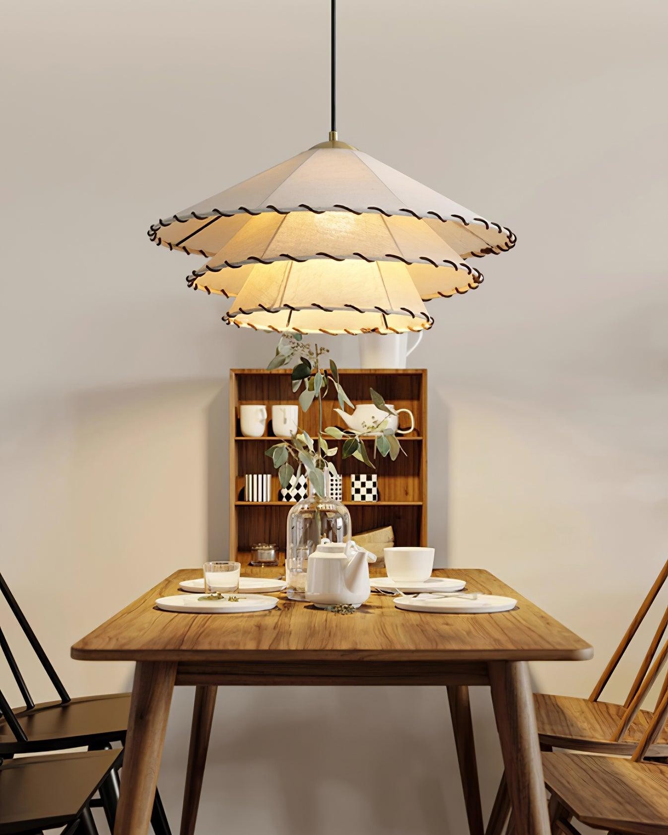 Vintage Lotusblad Stoffen Hanglamp HL639