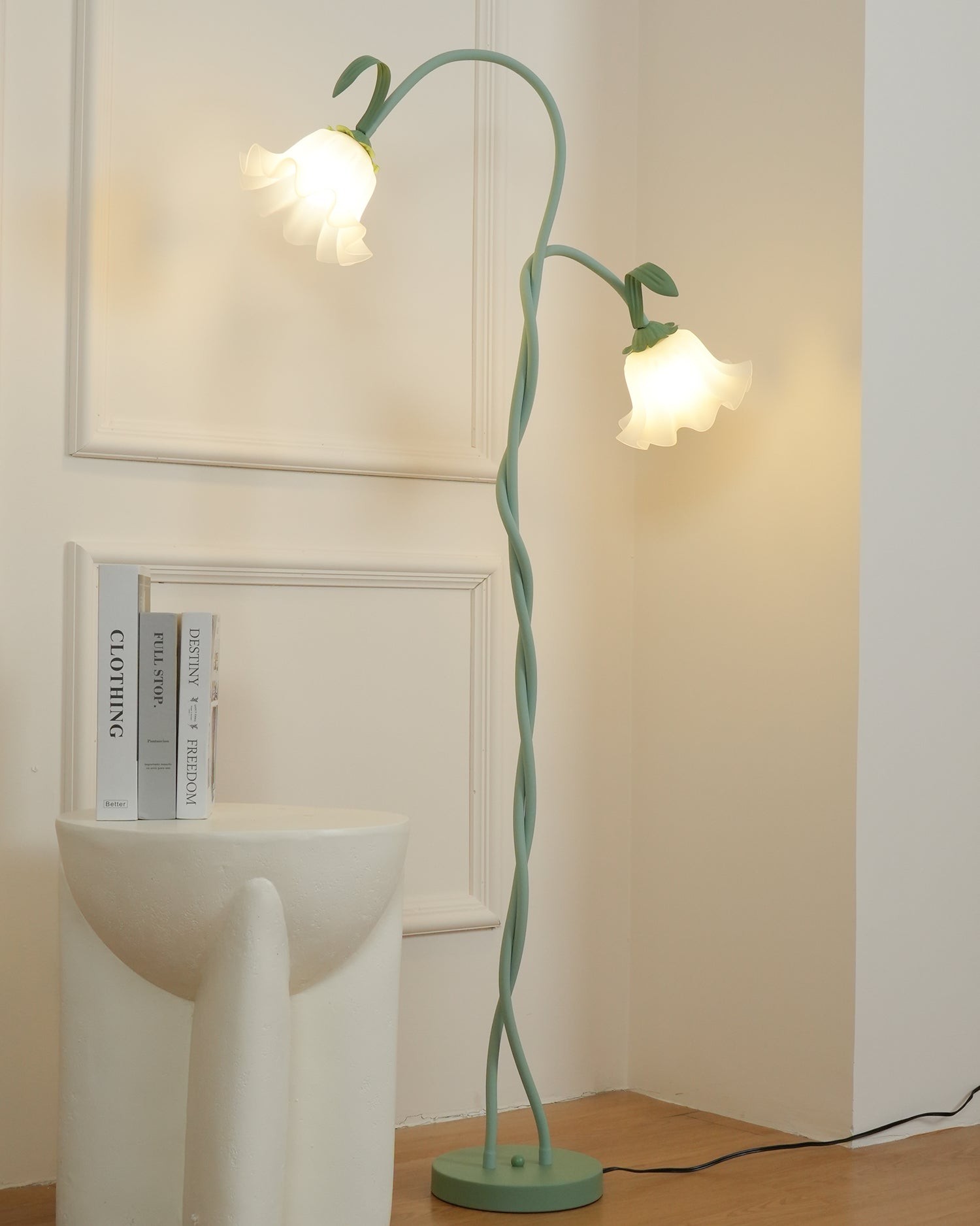 Creatieve multi-kops wikkelbloemvormige vloerlamp HL403