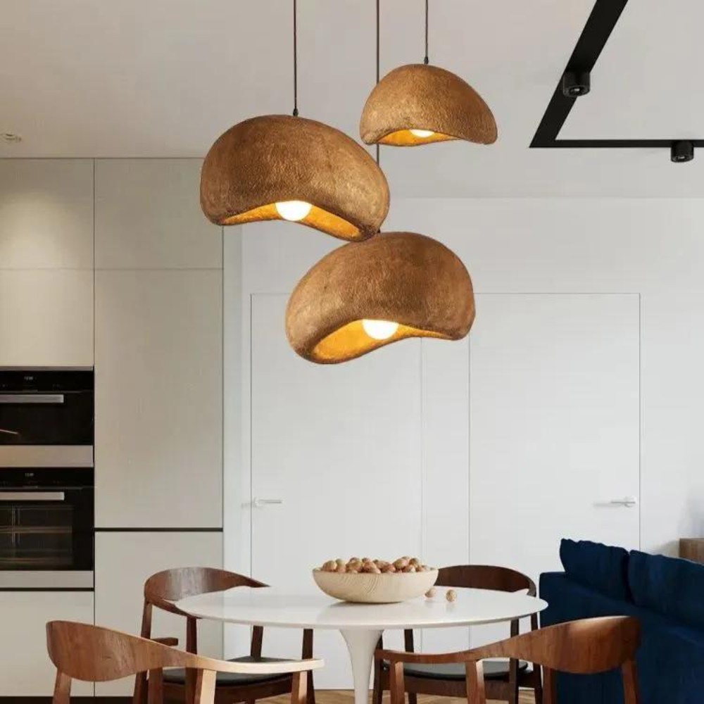 Wabi-Sabi Koffiewolk Japandi Hars Hanglamp HL3377
