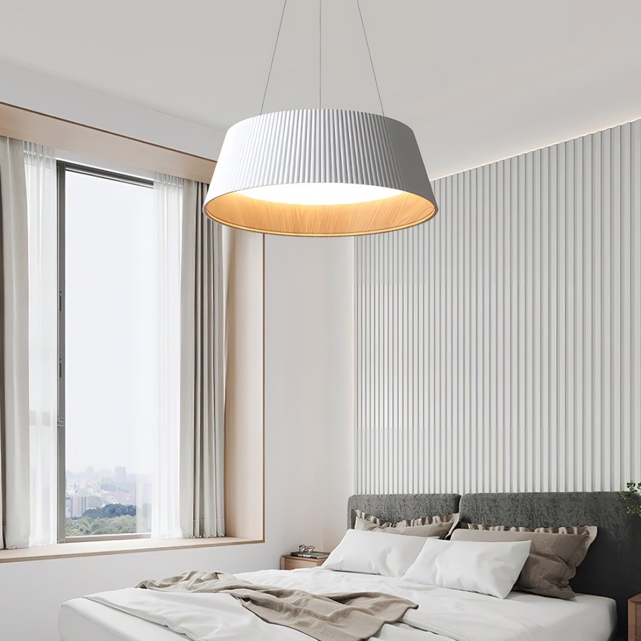 Moderne Geribbelde Ronde Hanglamp HL264