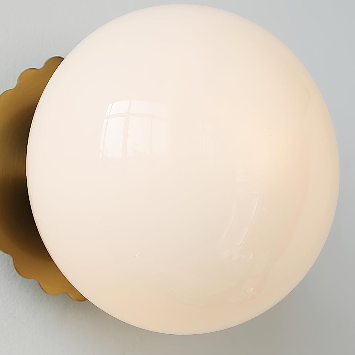 Middeleeuwse Bauhaus Glazen Bal Wandlamp HL290