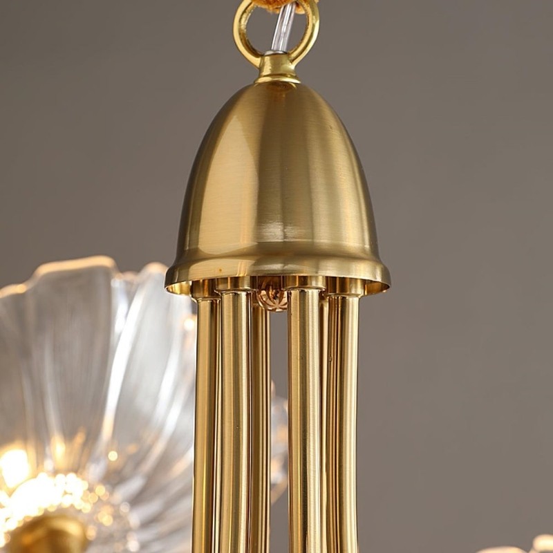 Nordic Lotusblad Glazen Bloem Hanglamp HL277