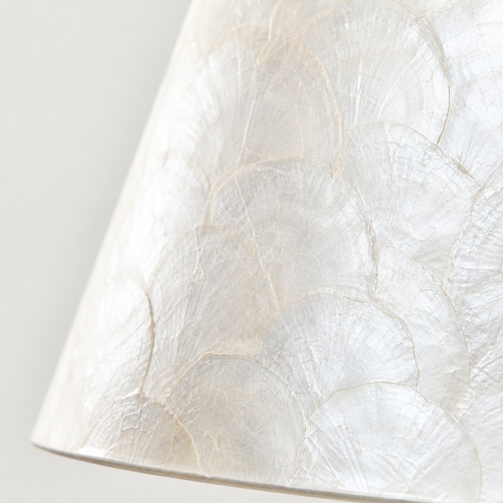 Micahell Moderne Vloerlamp - Trapsgewijze Schelpkap Staande Lamp voor Slaapkamer HL3525