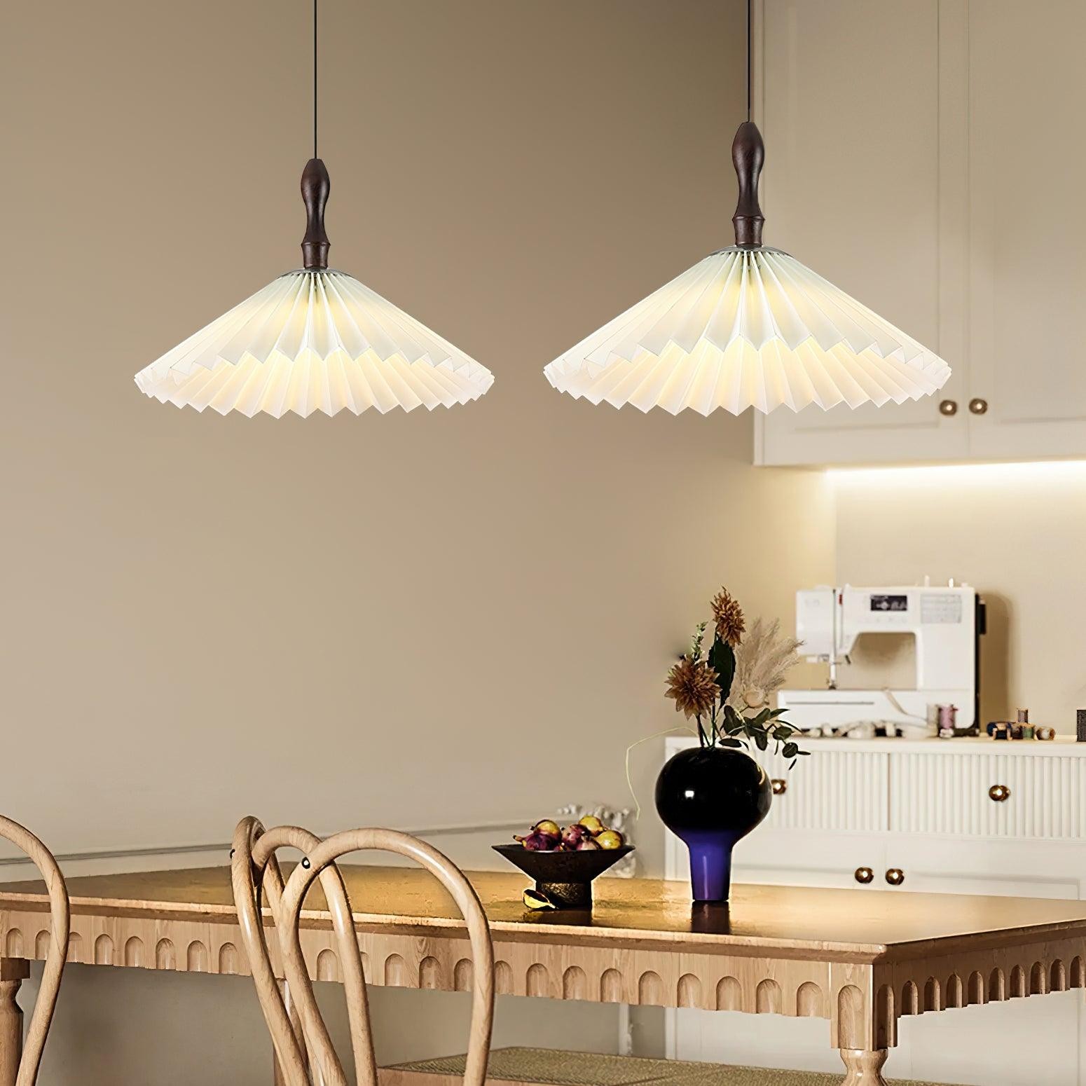 Eenvoudige witte papieren bloemenhanglamp HL431