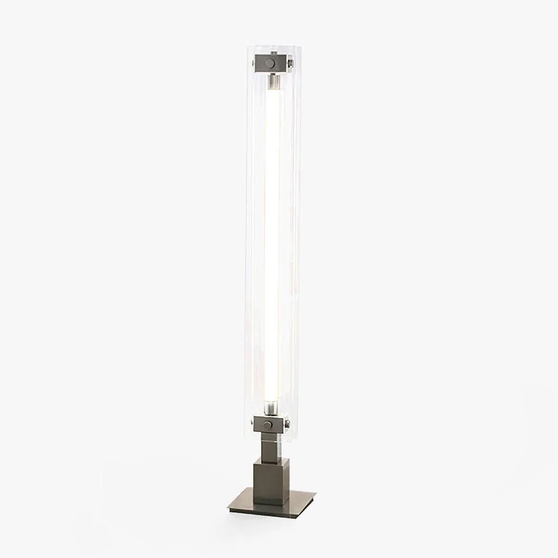 Minimalistische glazen vloerlamp in industriële stijl HL968