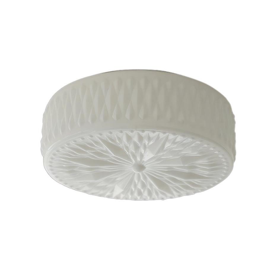 Vintage gebeeldhouwde glazen schijfplafondlamp HL194