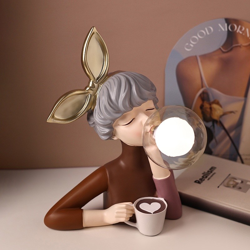 Creatieve Cartoon Bubble Girl tafellamp HL223