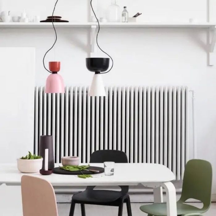 Macaron Colour Splicing Alphabeta metalen hanglamp HL137